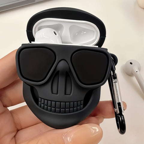 Estuche para AirPods 1/2 Calavera Negra