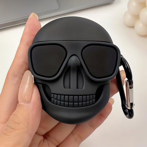 Estuche para AirPods 1/2 Calavera Negra