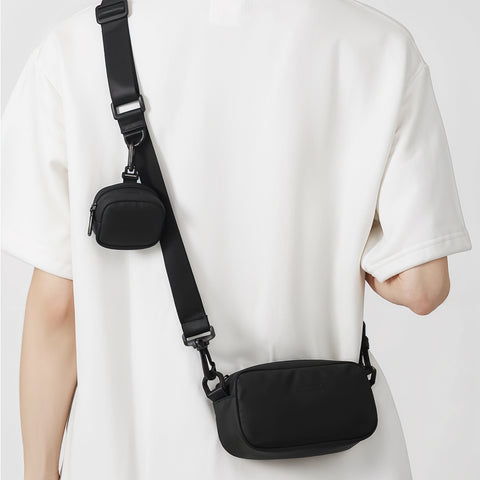 Bandolera Negra Minimalista