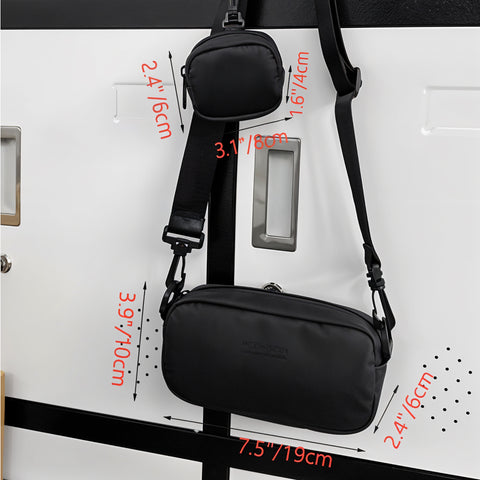 Bandolera Negra Minimalista