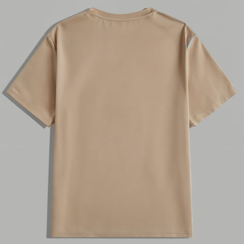 Camisetas Lisas Los Angeles Negro Café Caqui