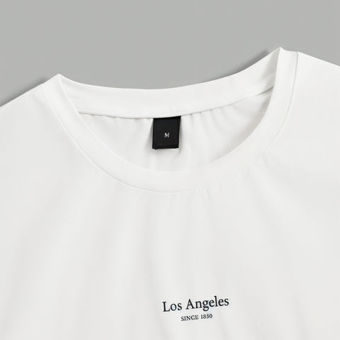 Camisetas Lisas Los Angeles Negro Café Caqui