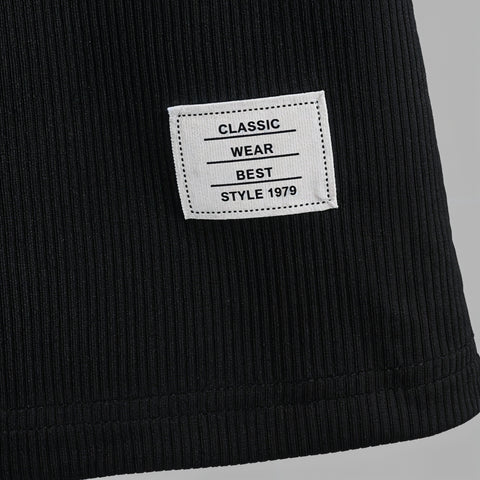 Camisetas Rayadas Negro, Gris, Blanco