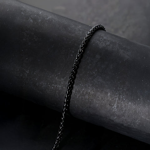 Pulsera Negra Trenzada Alonso