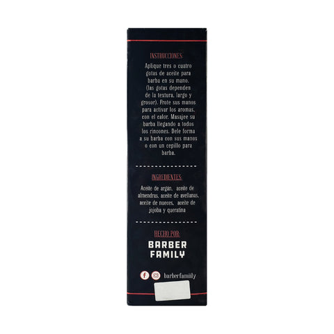 Aceite para Barba Barber Family
