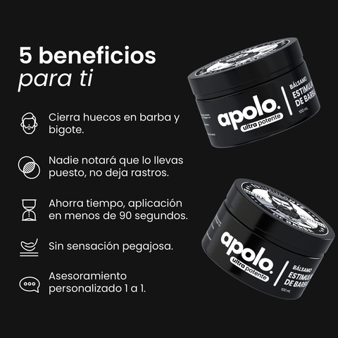 Bálsamo para barba con Minoxidil 20% Apolo