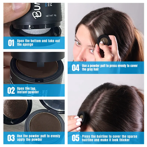 Maquillaje para cabello Bunee - Cubre Canas