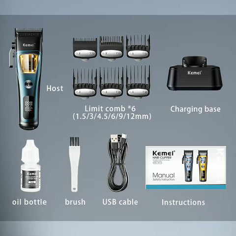 Máquina Hair Clipper Kemei KM-1911