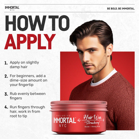 Cera Immortal NYC Roja Hair Wax Strawberry
