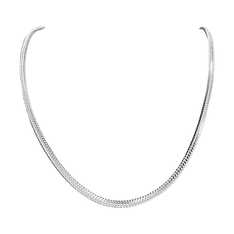 Cadena Plateada Serpiente Vettel 3328
