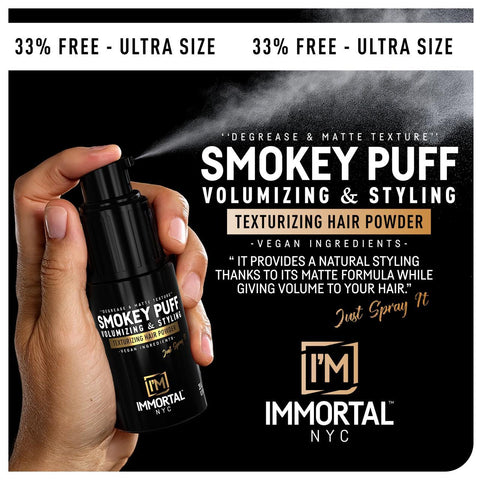 Cera En Polvo Immortal Smokey Puff Negra