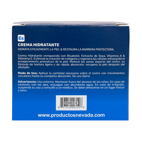 Crema Facial Hidratante Nevada Men's