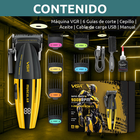 Máquina Hair Clipper VGR Voyager V-285 Muscular C1
