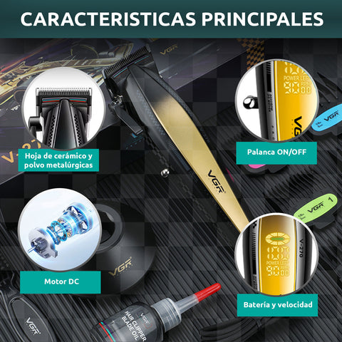 Máquina Hair Clipper VGR Voyager V-270