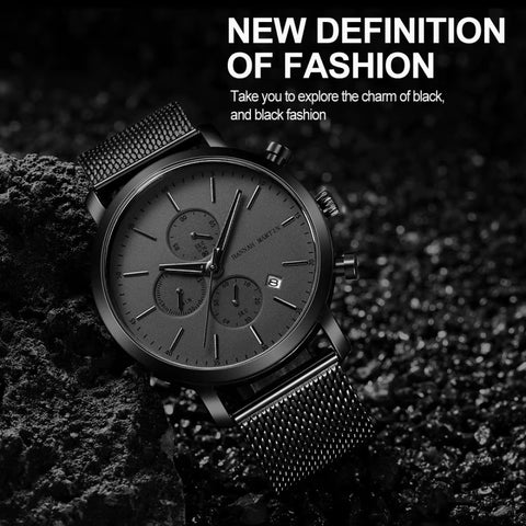 Reloj HM Vettel Negro | Blanco