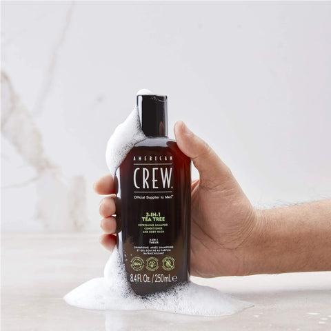 Shampoo American Crew 3 en 1 Tea Tree 450ml.