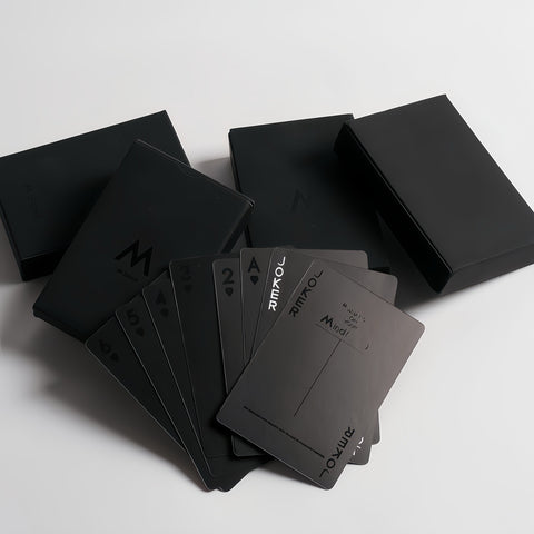 Baraja de Cartas Negras Poker