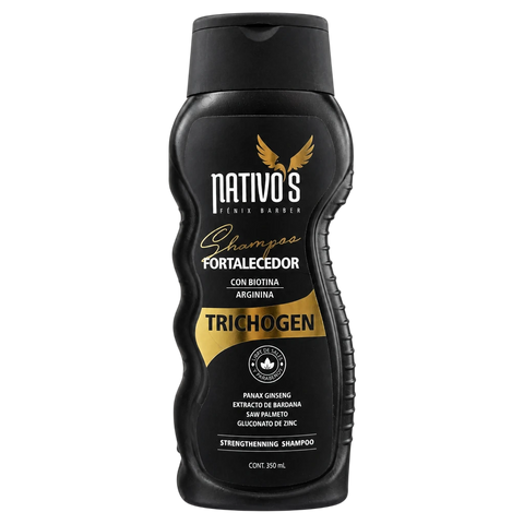 Shampoo Fortalecedor Trichogen Nativo's Fénix Barber 350 mL - catalogo