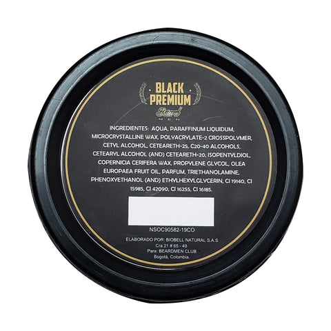 Cera Cremosa Matte Pompadour Black Premium Beard Men