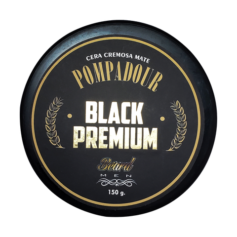 Cera Cremosa Matte Pompadour Black Premium Beard Men